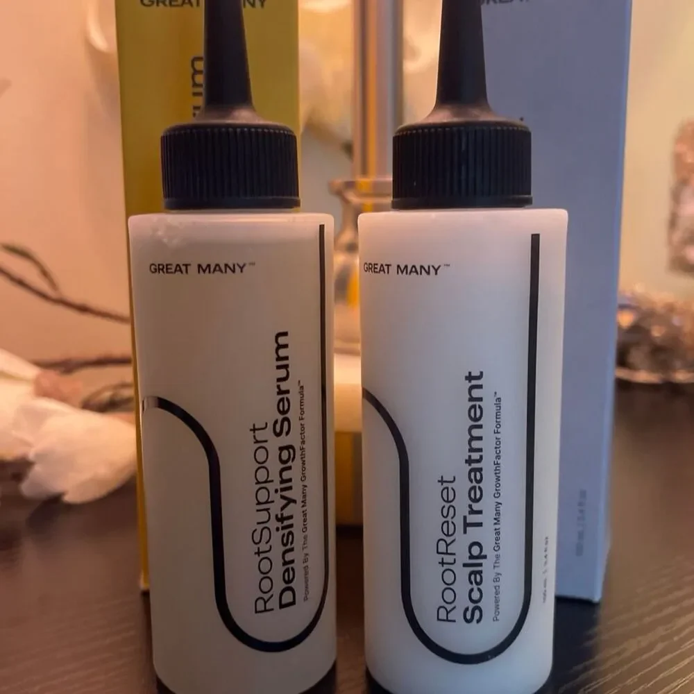 Great Many Densifying Serum and RootReset Scalp Treatment BNIB (3.4 oz each)
